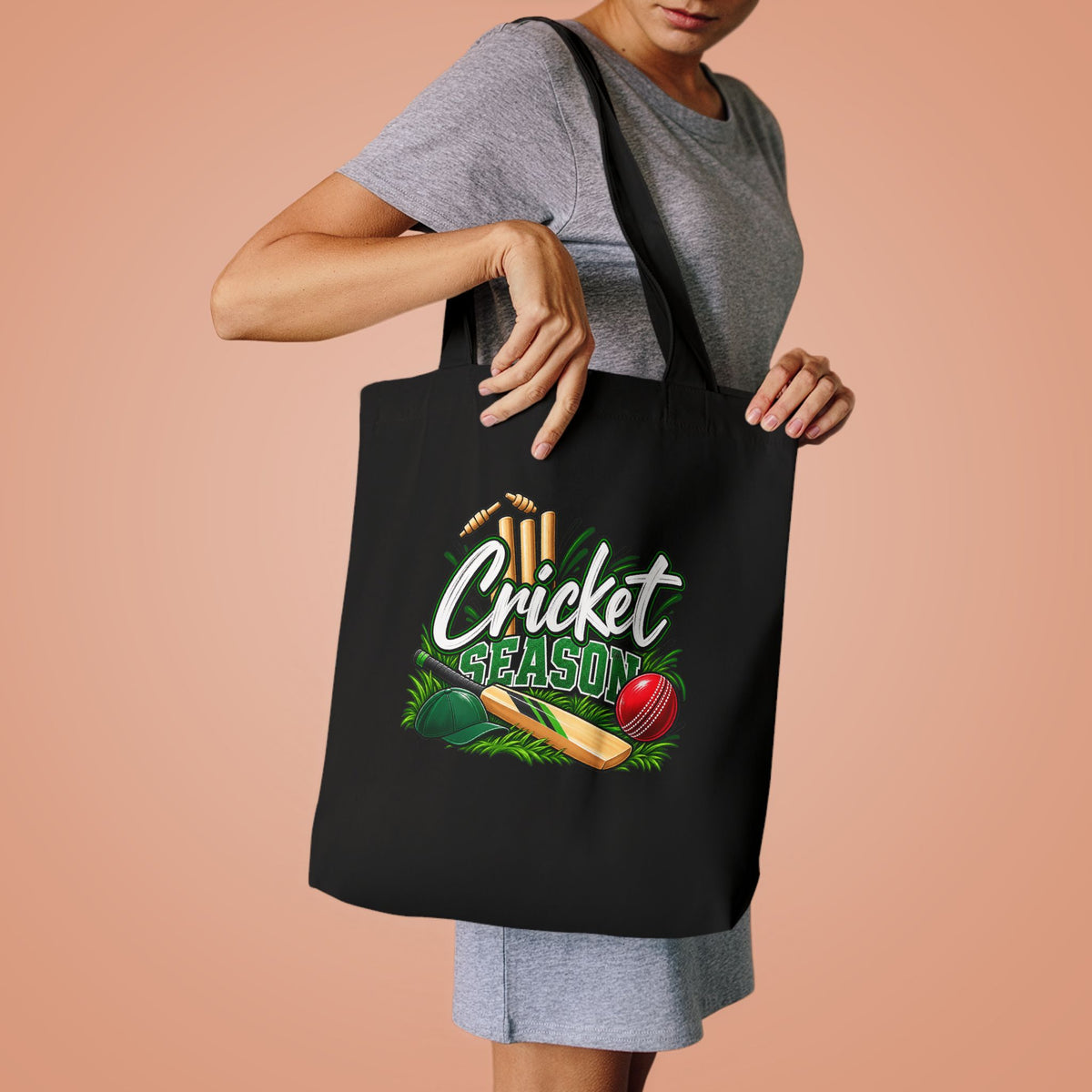 Cricket Season Tote Bag | Cricket Lover Gift | Australian Cricket Bag for Players & Fans