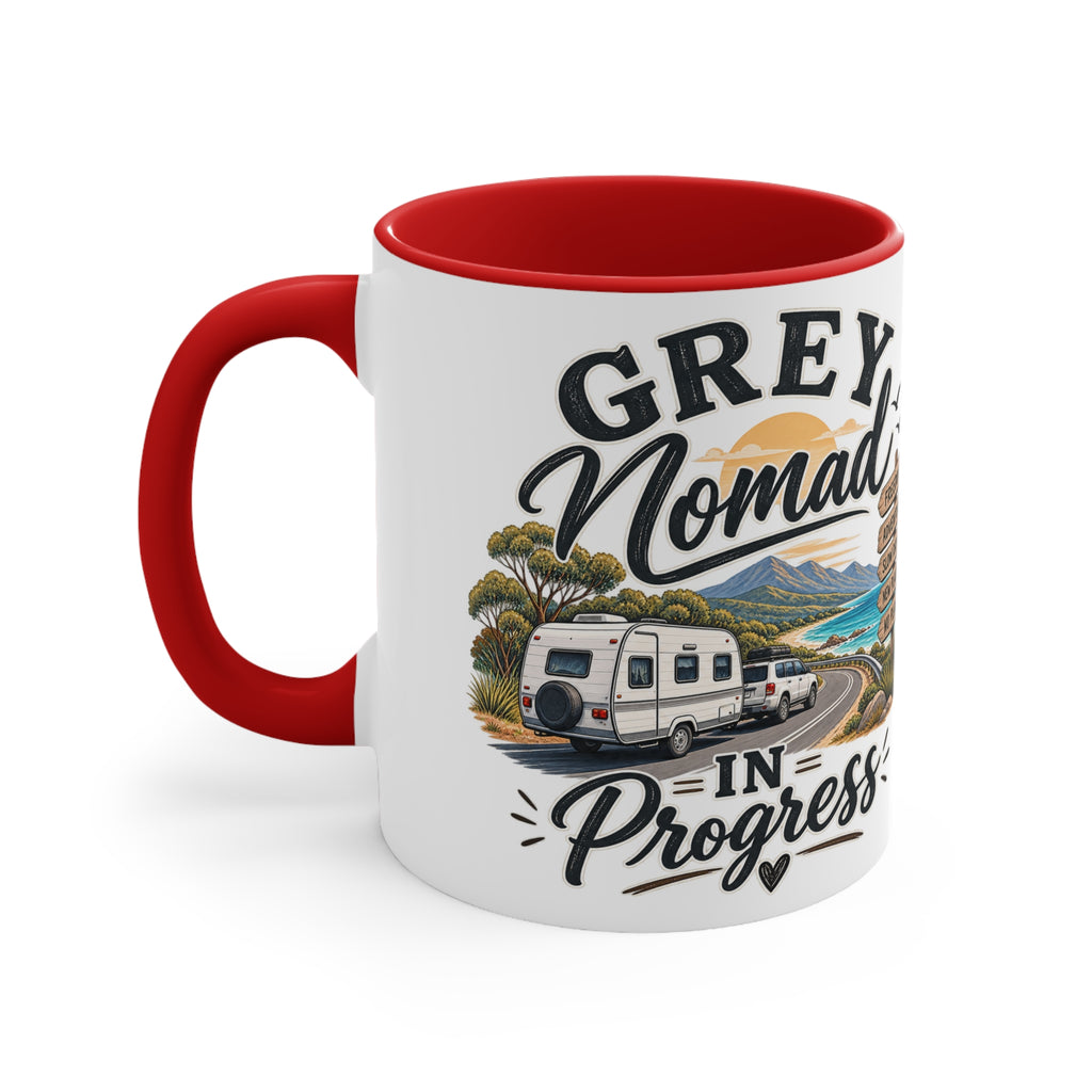 Grey Nomad Mug | Caravan Lover Gift | Australian Road Trip & Retirement Travel Mug