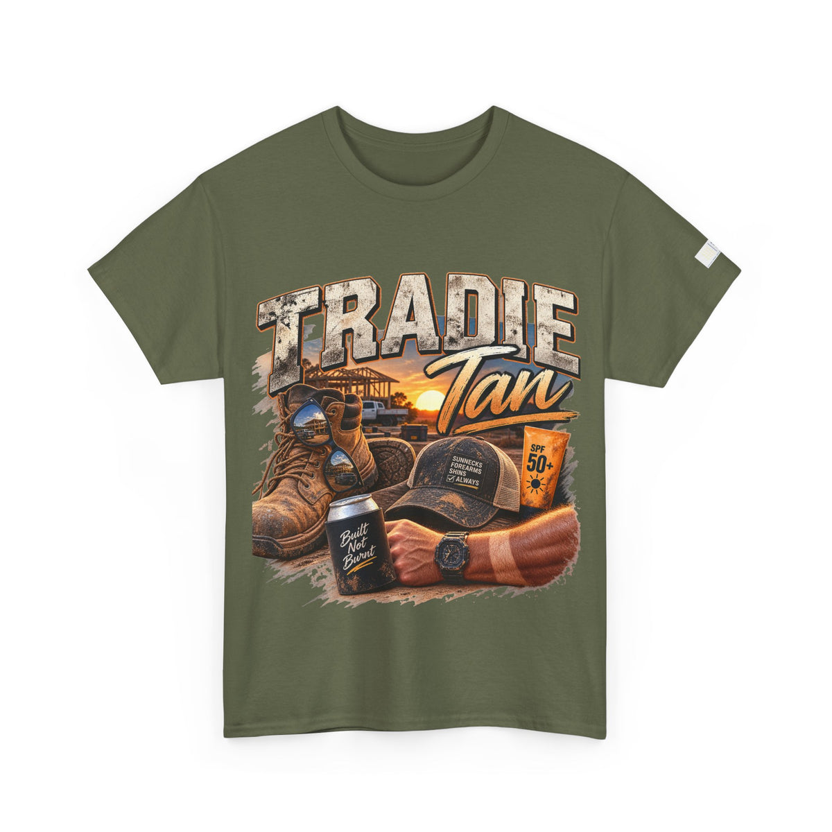 Tradie Tan T-Shirt | Funny Aussie Tradie Gift | Construction Worker Tee
