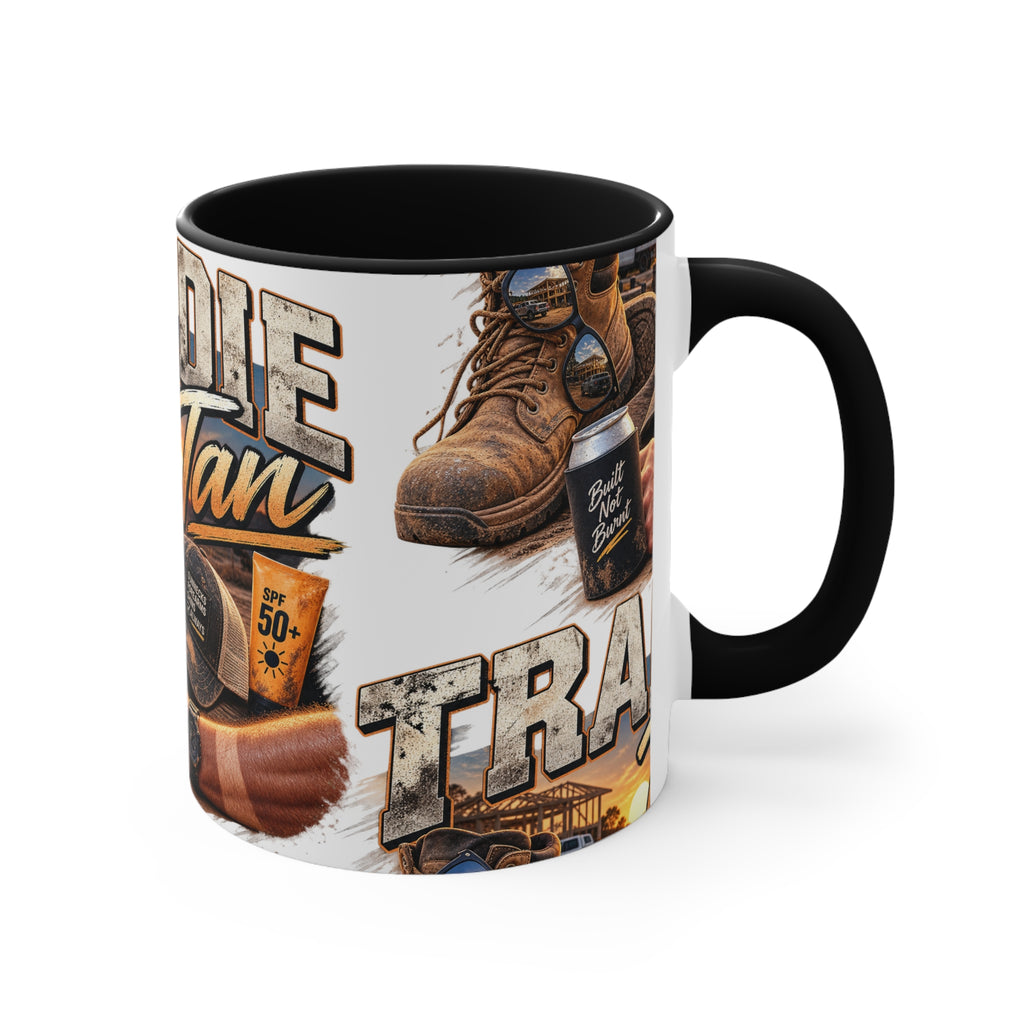Tradie Tan Mug | Funny Aussie Tradie Gift | Builder & Construction Worker Coffee Mug