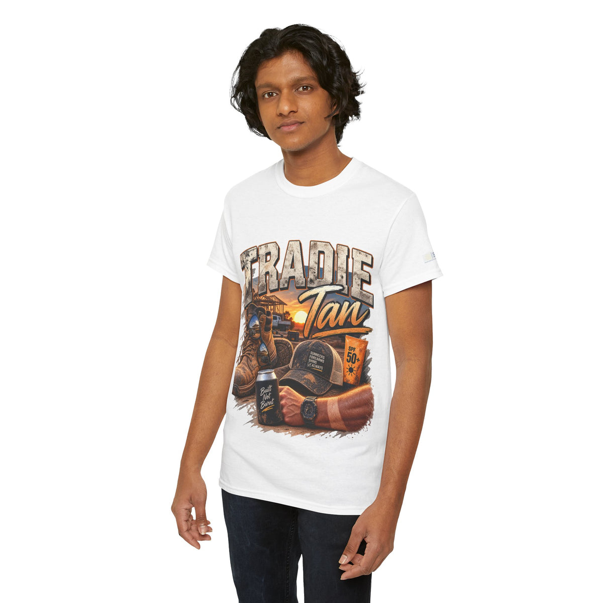 Tradie Tan T-Shirt | Funny Aussie Tradie Gift | Construction Worker Tee