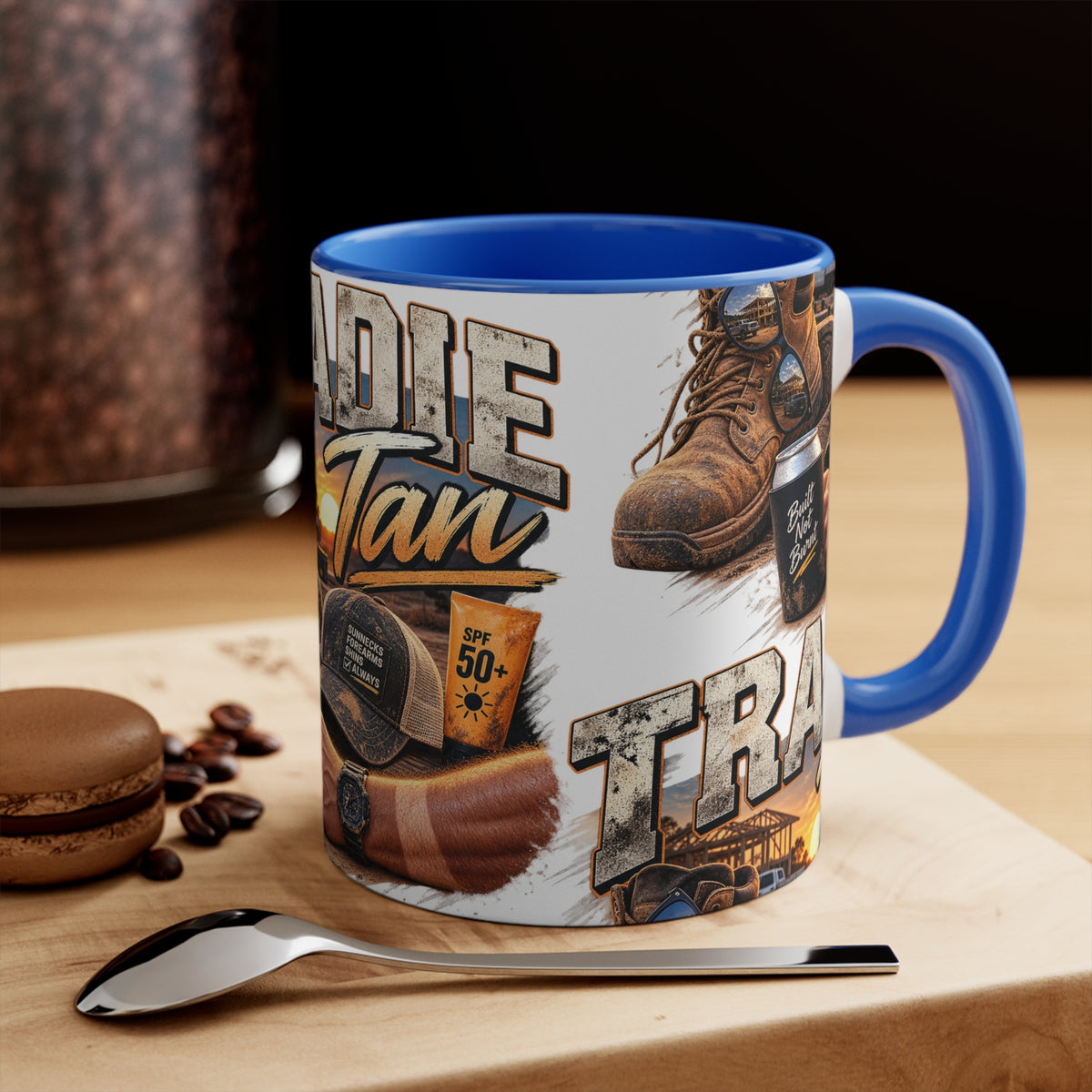 Tradie Tan Mug | Funny Aussie Tradie Gift | Builder & Construction Worker Coffee Mug