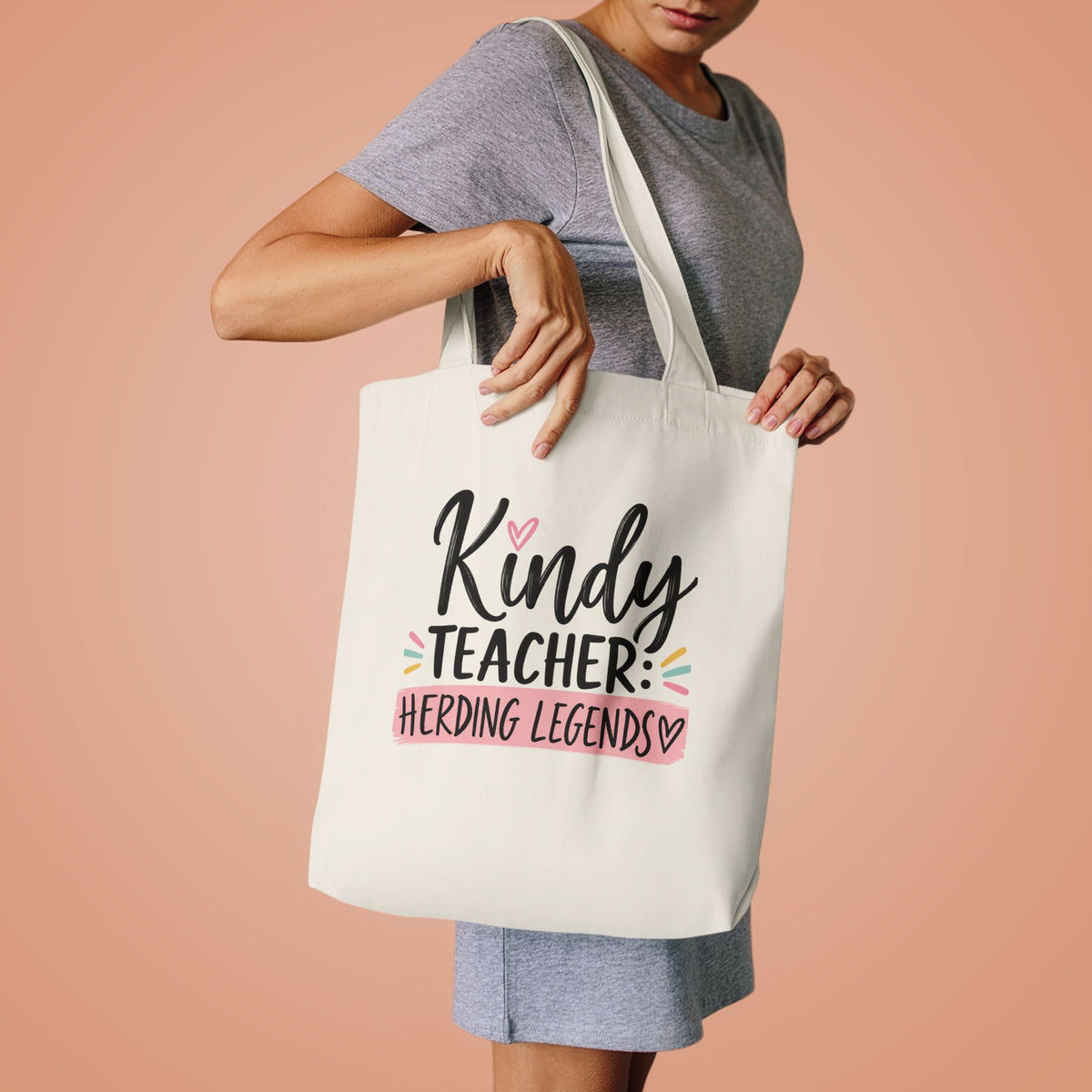 Kindy Teacher Tote Bag | Herding Legends Teacher Gift | Kindergarten & Early Childhood Educator Bag