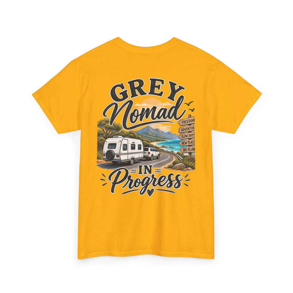 Grey Nomad T-Shirt | Caravan Lover Gift | Australian Road Trip & Retirement Travel Tee