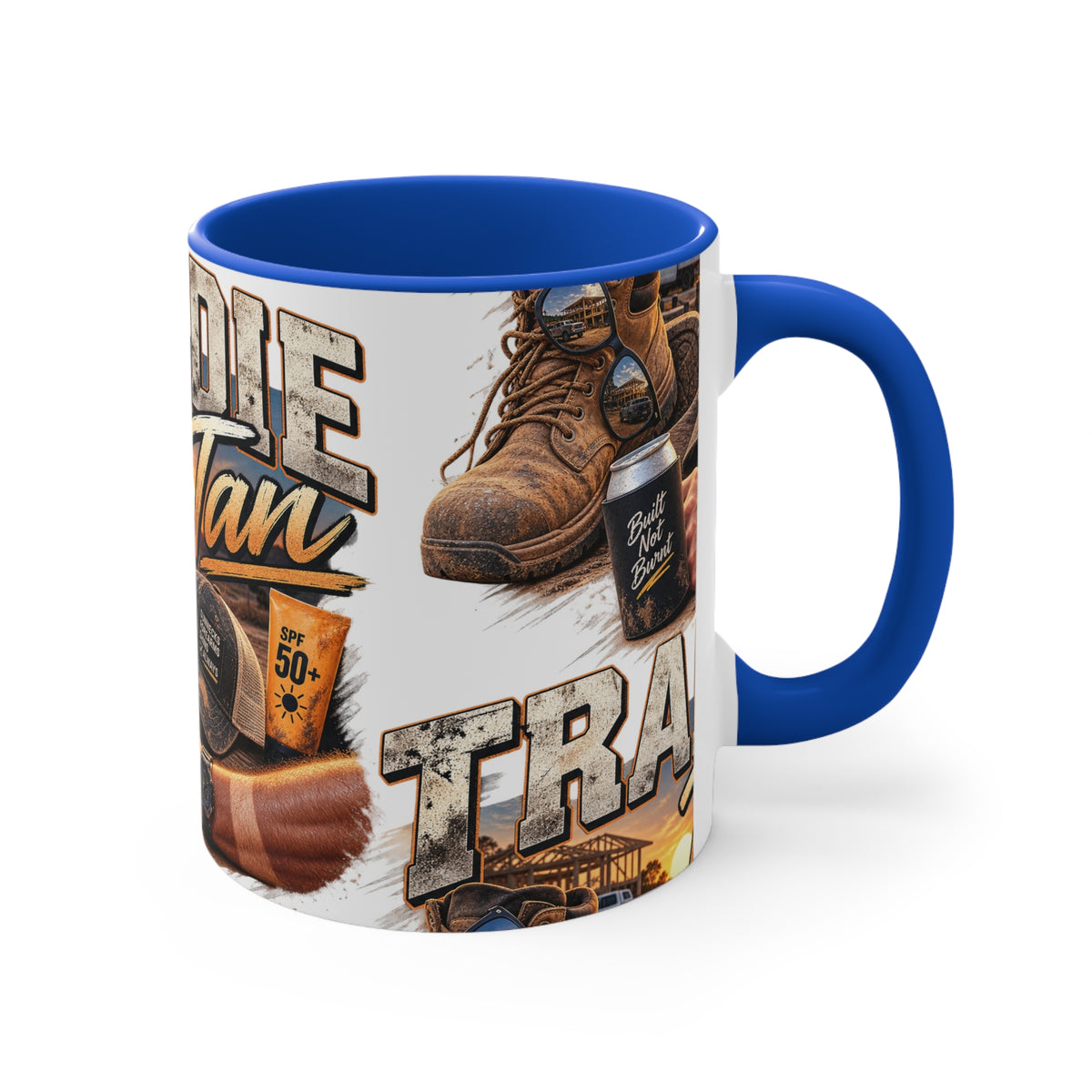 Tradie Tan Mug | Funny Aussie Tradie Gift | Builder & Construction Worker Coffee Mug