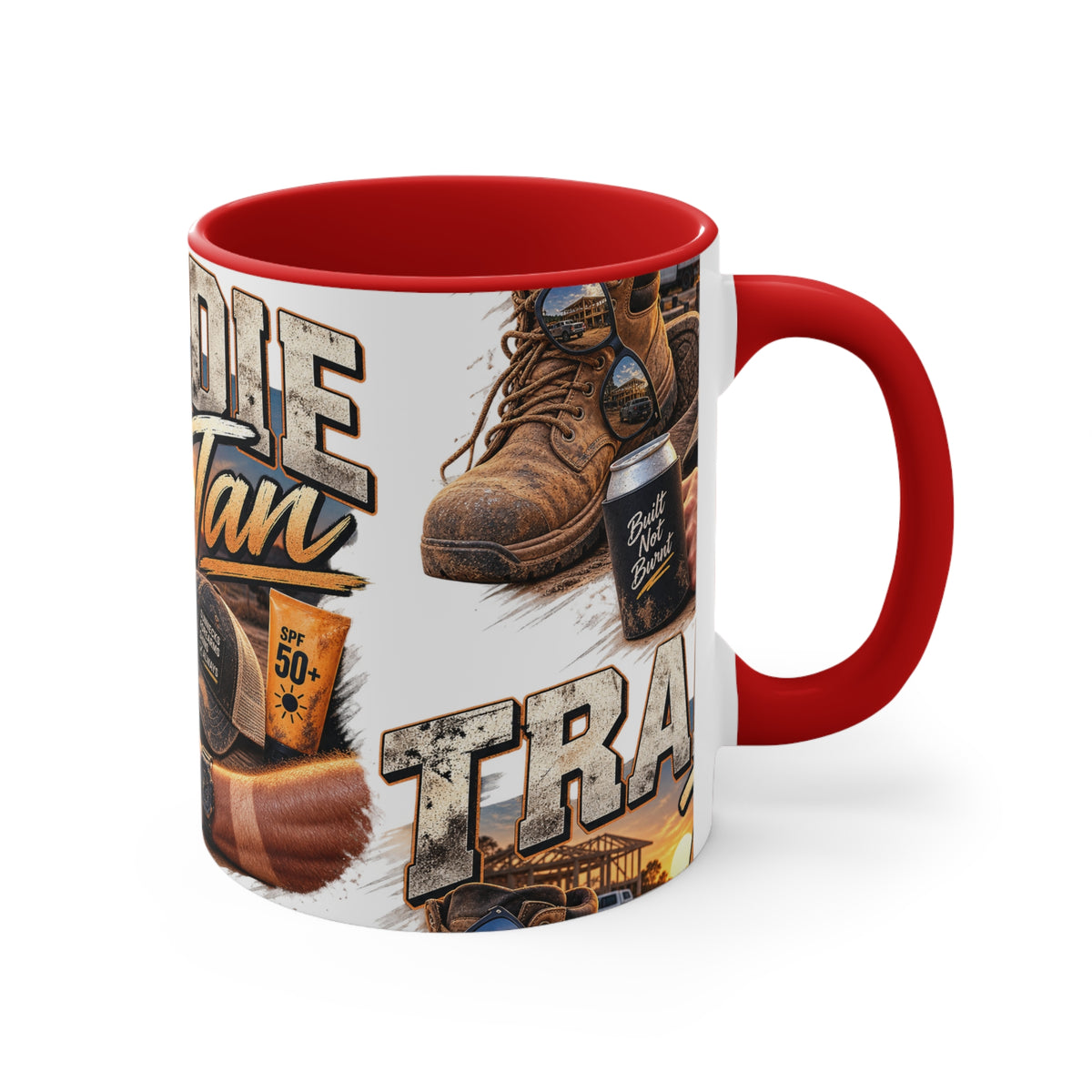 Tradie Tan Mug | Funny Aussie Tradie Gift | Builder & Construction Worker Coffee Mug