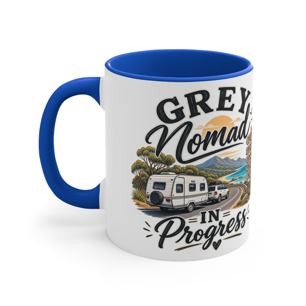 Grey Nomad Mug | Caravan Lover Gift | Australian Road Trip & Retirement Travel Mug