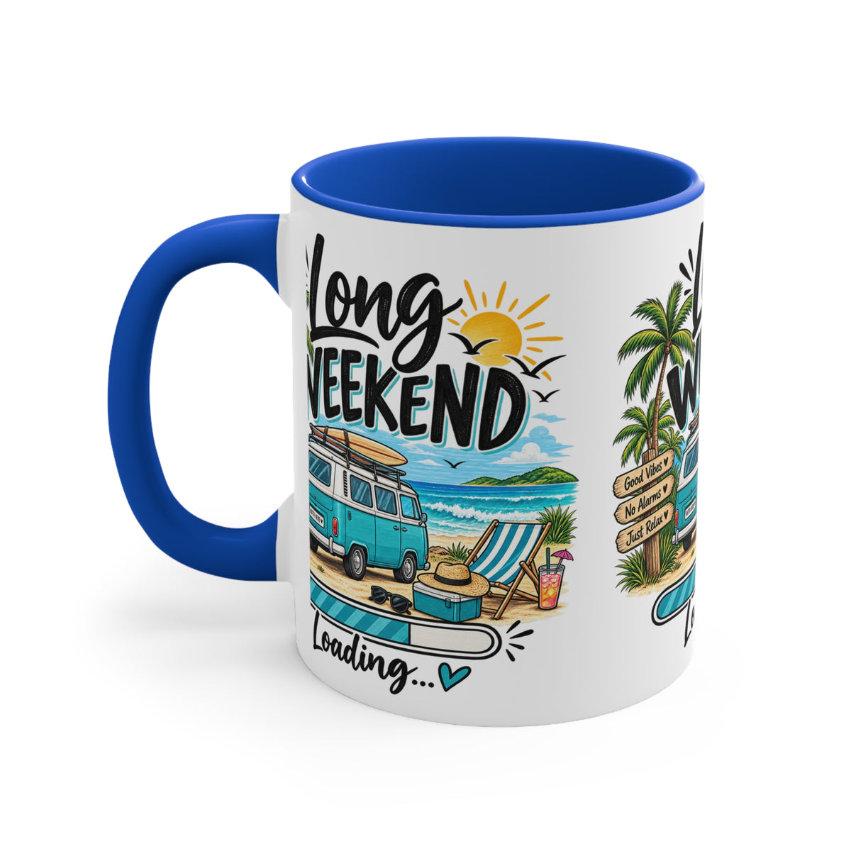 Long Weekend Loading Mug | Beach Lover Gift | Australian Holiday & Weekend Coffee Mug
