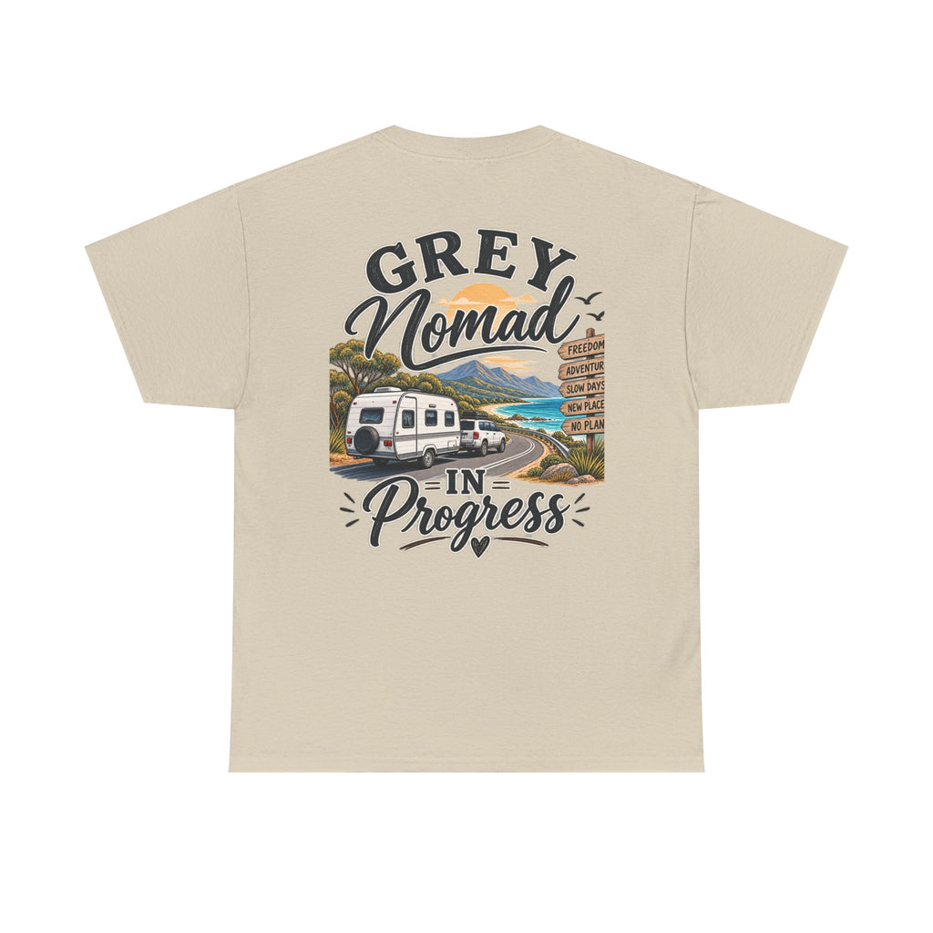 Grey Nomad T-Shirt | Caravan Lover Gift | Australian Road Trip & Retirement Travel Tee