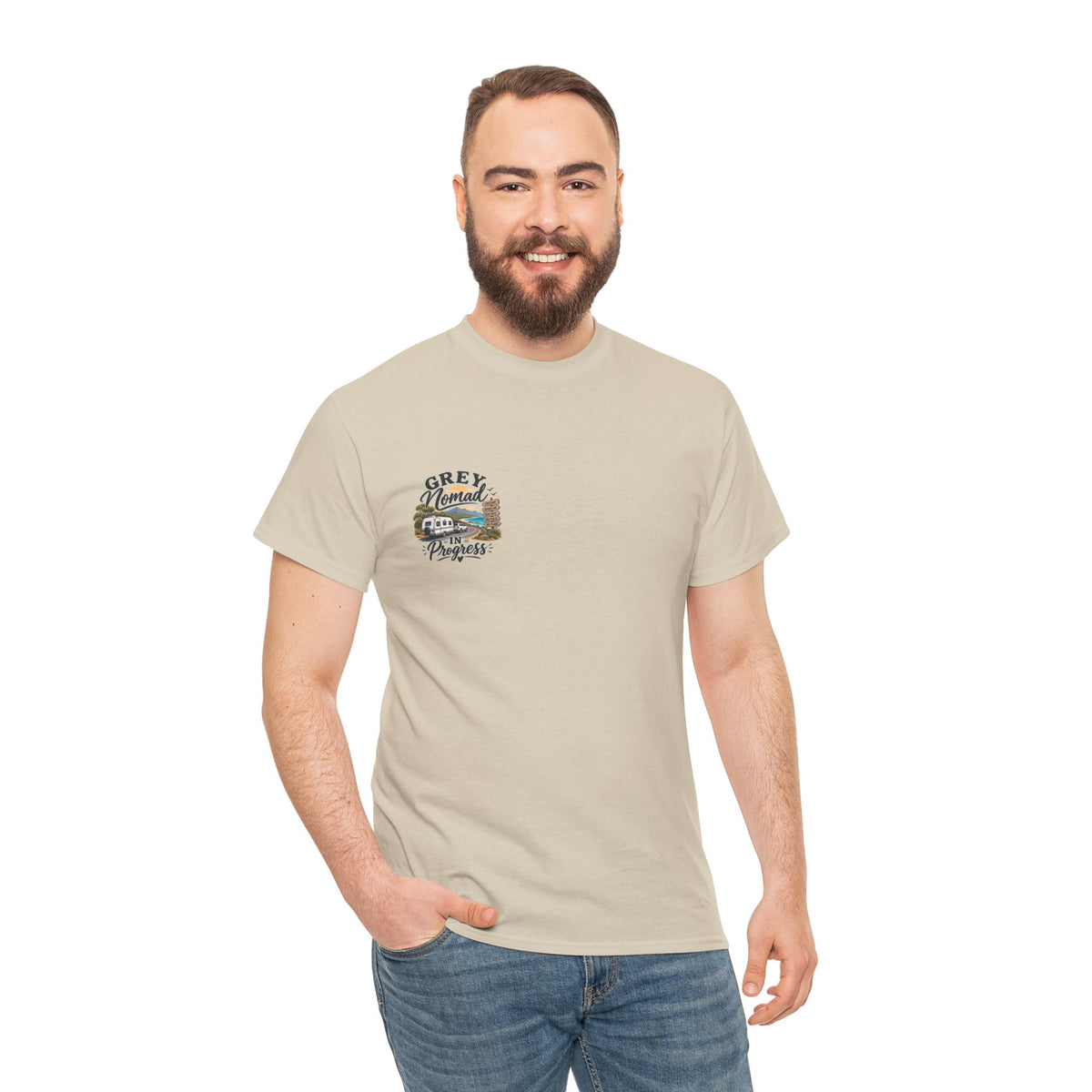 Grey Nomad T-Shirt | Caravan Lover Gift | Australian Road Trip & Retirement Travel Tee