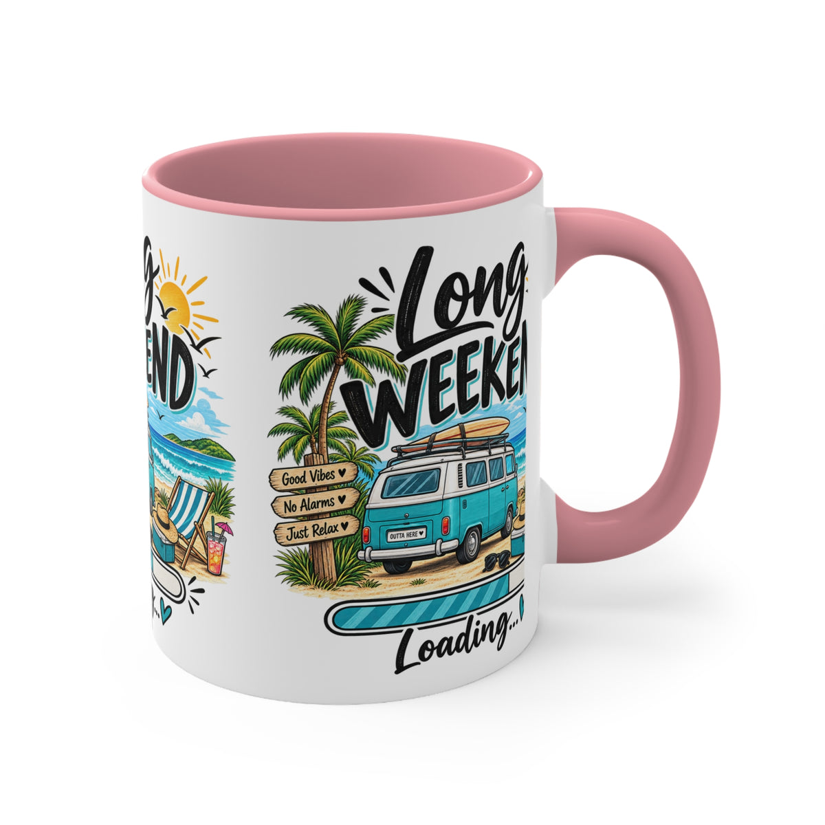 Long Weekend Loading Mug | Beach Lover Gift | Australian Holiday & Weekend Coffee Mug