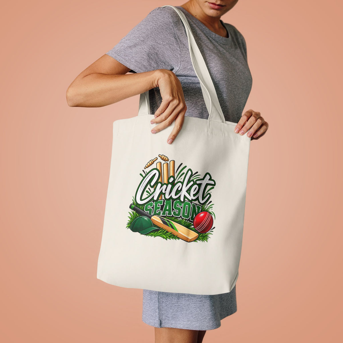 Cricket Season Tote Bag | Cricket Lover Gift | Australian Cricket Bag for Players & Fans
