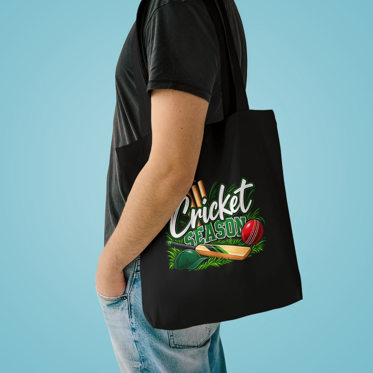 Cricket Season Tote Bag | Cricket Lover Gift | Australian Cricket Bag for Players & Fans