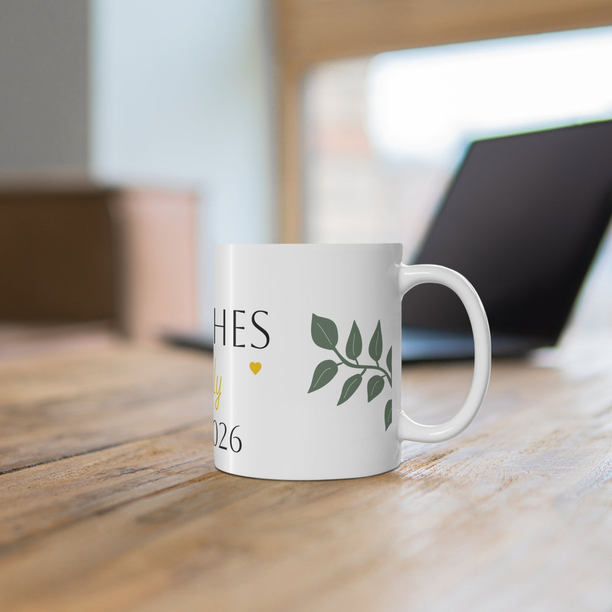 Personalised Wedding Mug | Custom Surname & Wedding Year | Newlywed Gift