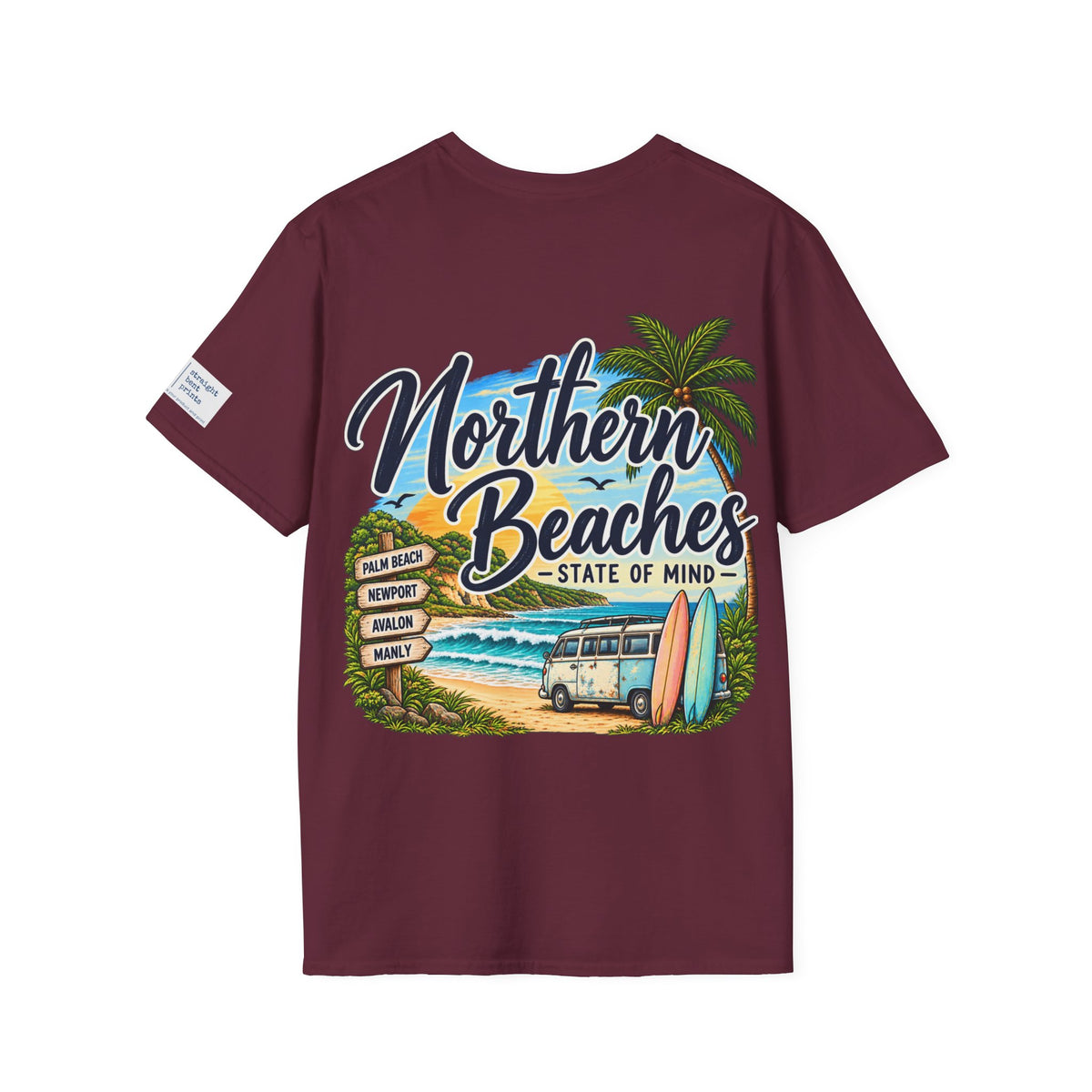 Northern Beaches T-Shirt | Sydney Beach Gift | Palm Beach Avalon Manly Coastal Tee
