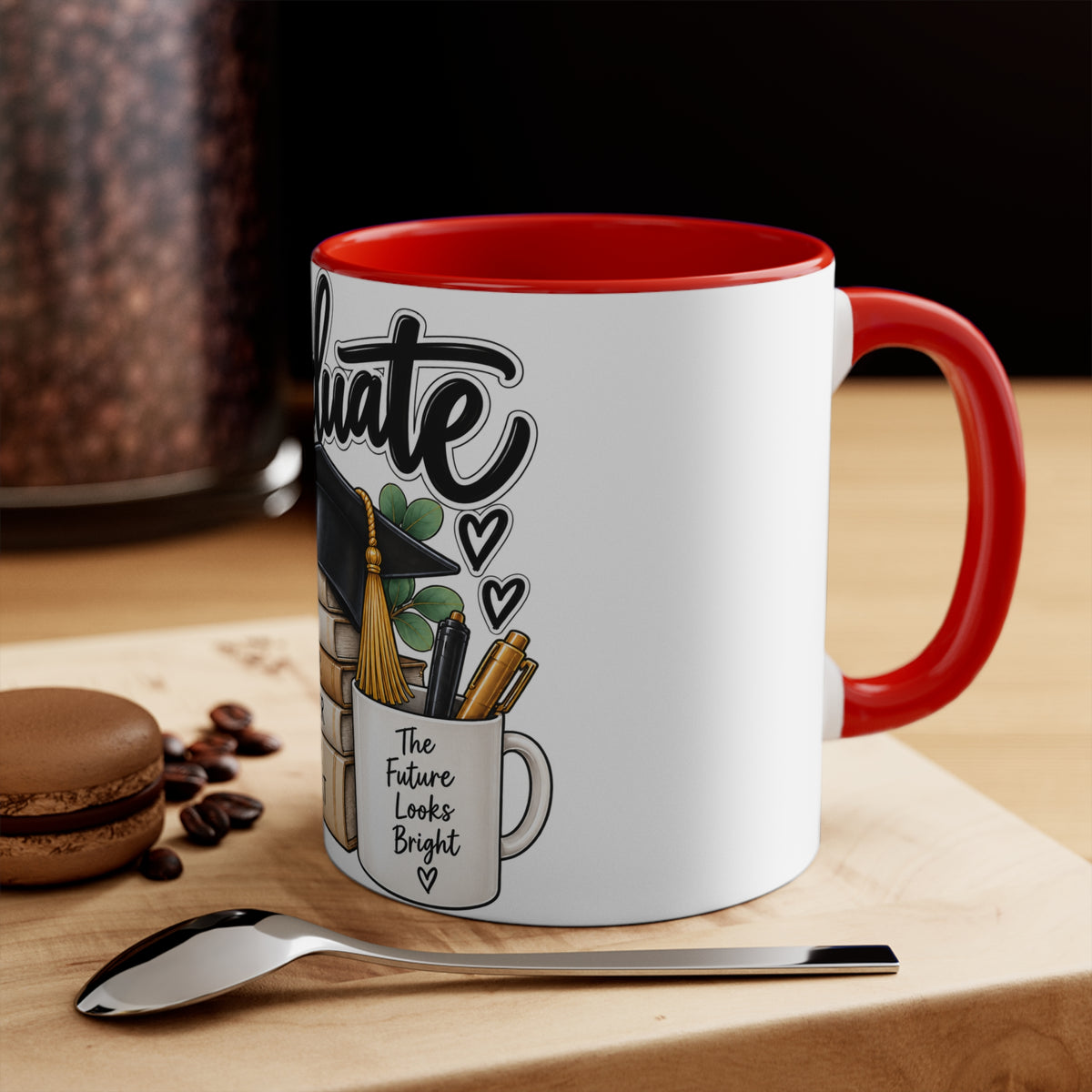 Graduate Mug | Graduation Gift | The Future Looks Bright Coffee Mug | Gift for Graduate