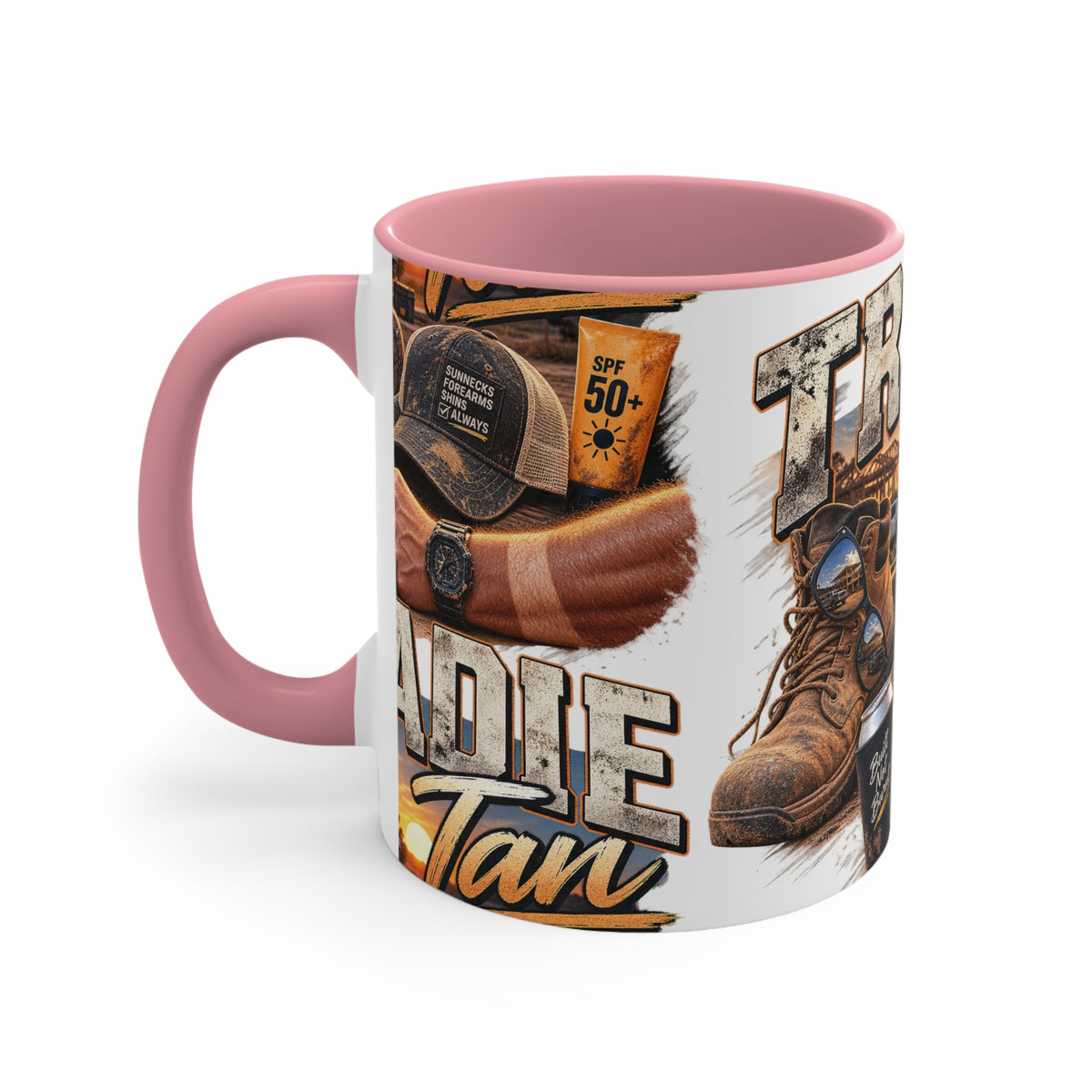 Tradie Tan Mug | Funny Aussie Tradie Gift | Builder & Construction Worker Coffee Mug