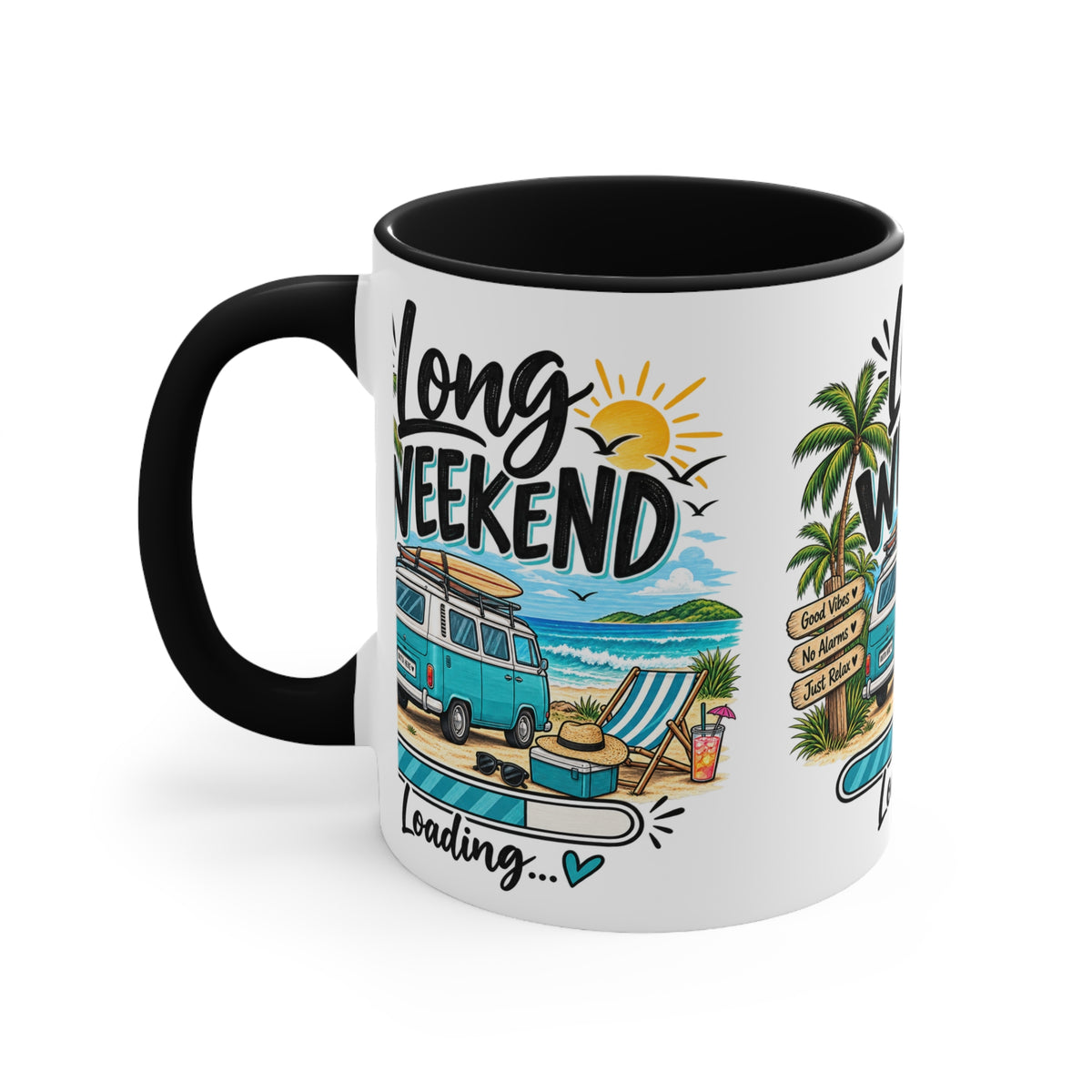 Long Weekend Loading Mug | Beach Lover Gift | Australian Holiday & Weekend Coffee Mug