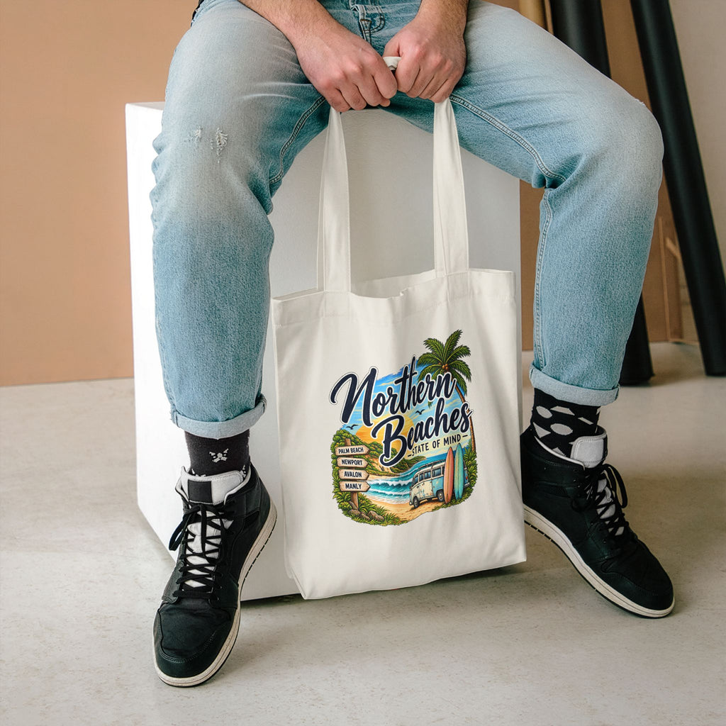 Northern Beaches Tote Bag | Sydney Beach Gift | Palm Beach Avalon Manly Coastal Bag