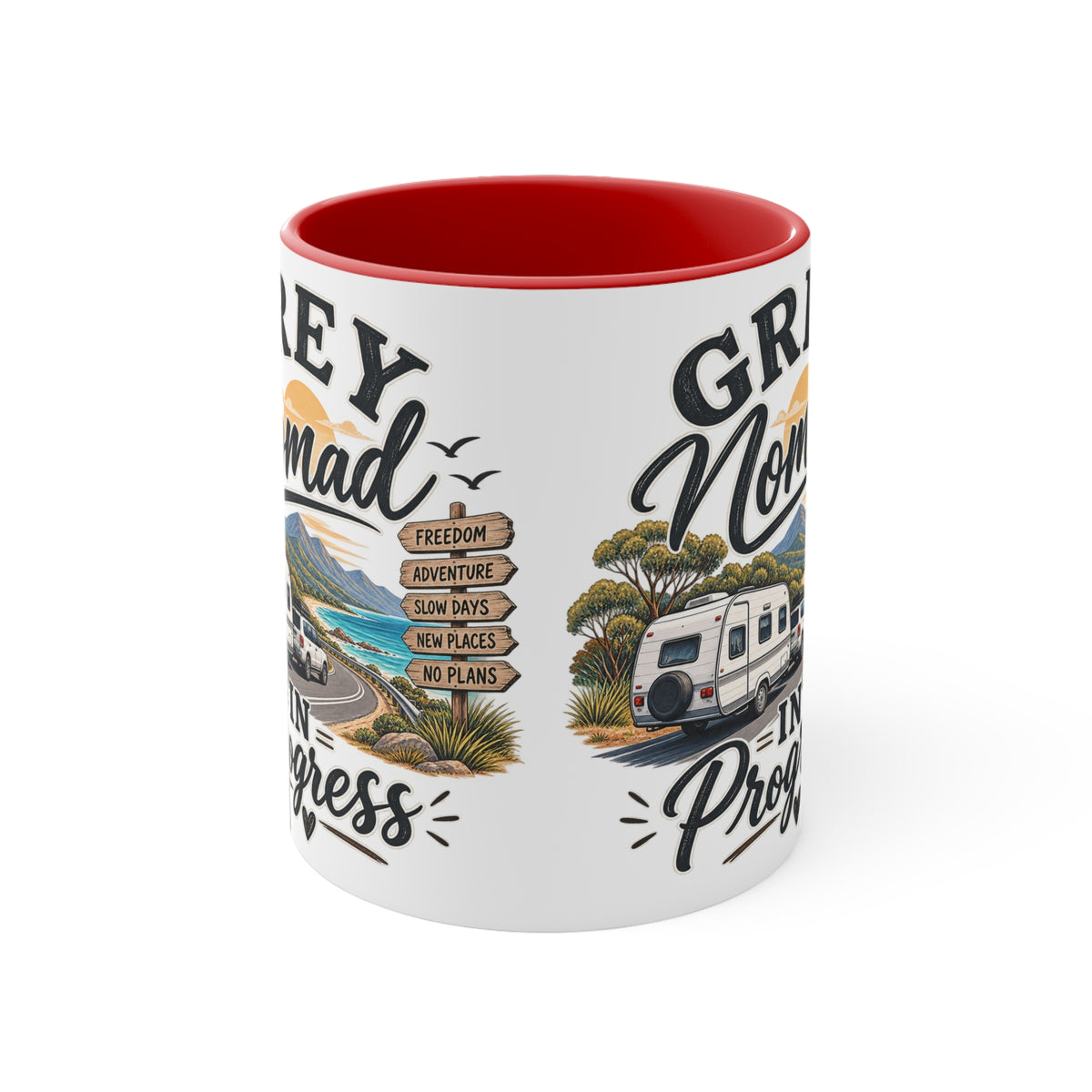 Grey Nomad Mug | Caravan Lover Gift | Australian Road Trip & Retirement Travel Mug