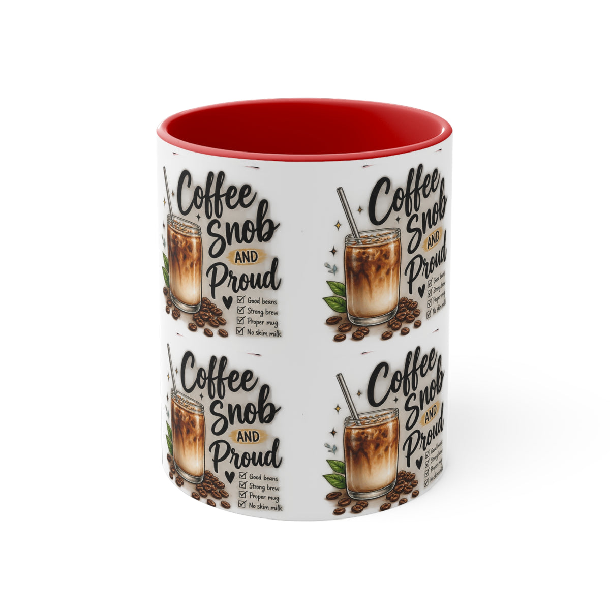 Coffee Snob Mug | Funny Coffee Lover Gift | Coffee Snob and Proud 325mL Accent Mug