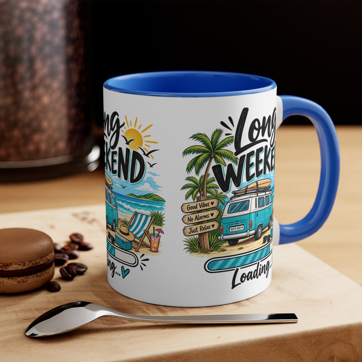 Long Weekend Loading Mug | Beach Lover Gift | Australian Holiday & Weekend Coffee Mug