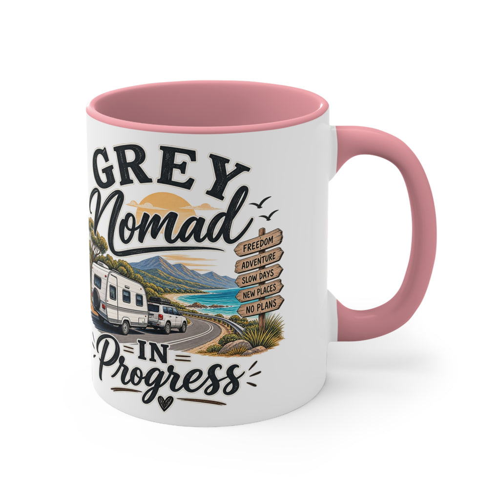 Grey Nomad Mug | Caravan Lover Gift | Australian Road Trip & Retirement Travel Mug