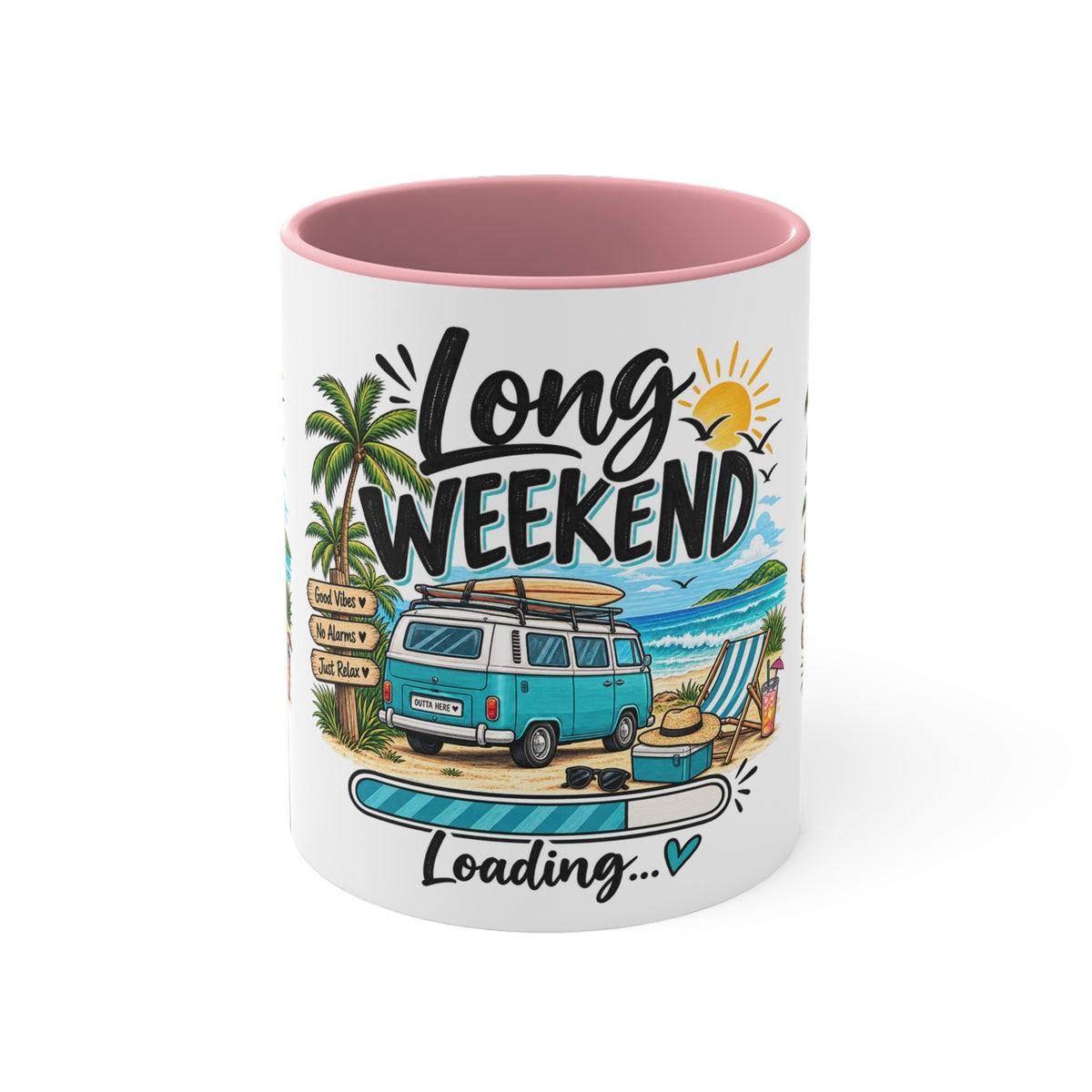 Long Weekend Loading Mug | Beach Lover Gift | Australian Holiday & Weekend Coffee Mug