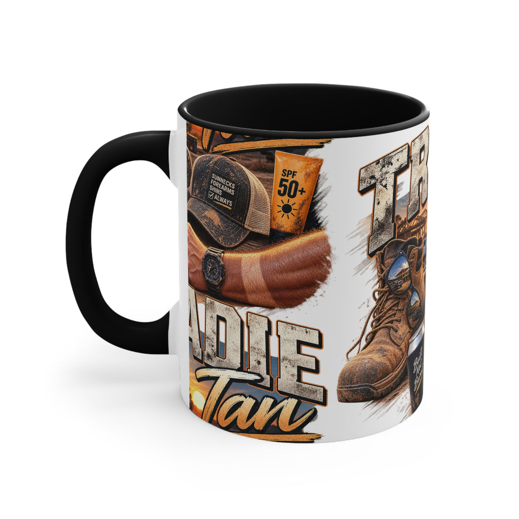 Tradie Tan Mug | Funny Aussie Tradie Gift | Builder & Construction Worker Coffee Mug