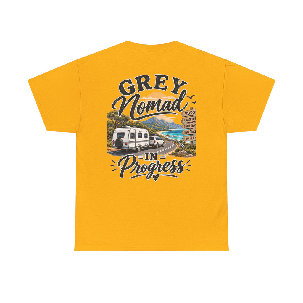 Grey Nomad T-Shirt | Caravan Lover Gift | Australian Road Trip & Retirement Travel Tee