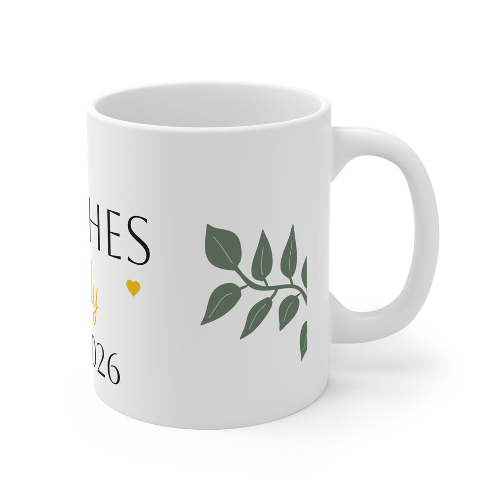 Personalised Wedding Mug | Custom Surname & Wedding Year | Newlywed Gift