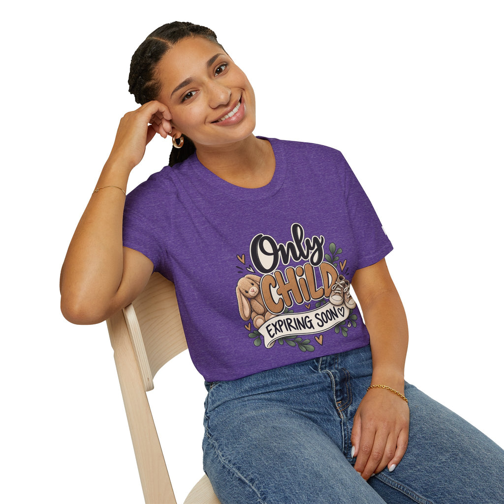 Only Child Expiring Soon T-Shirt | Pregnancy Announcement Shirt | Big Brother Big Sister Reveal Tee