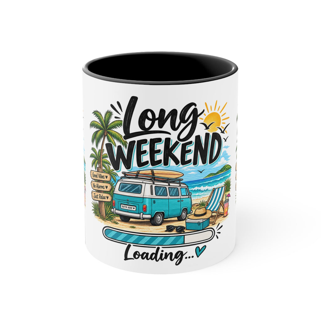 Long Weekend Loading Mug | Beach Lover Gift | Australian Holiday & Weekend Coffee Mug