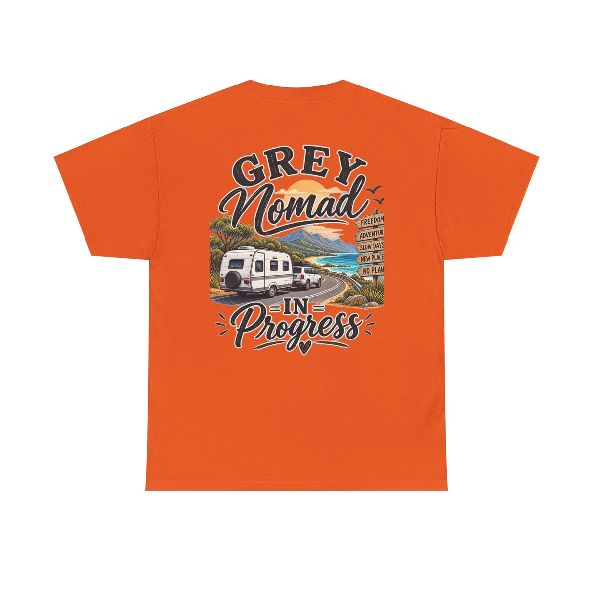 Grey Nomad T-Shirt | Caravan Lover Gift | Australian Road Trip & Retirement Travel Tee
