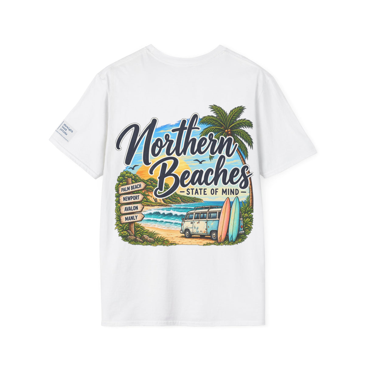Northern Beaches T-Shirt | Sydney Beach Gift | Palm Beach Avalon Manly Coastal Tee
