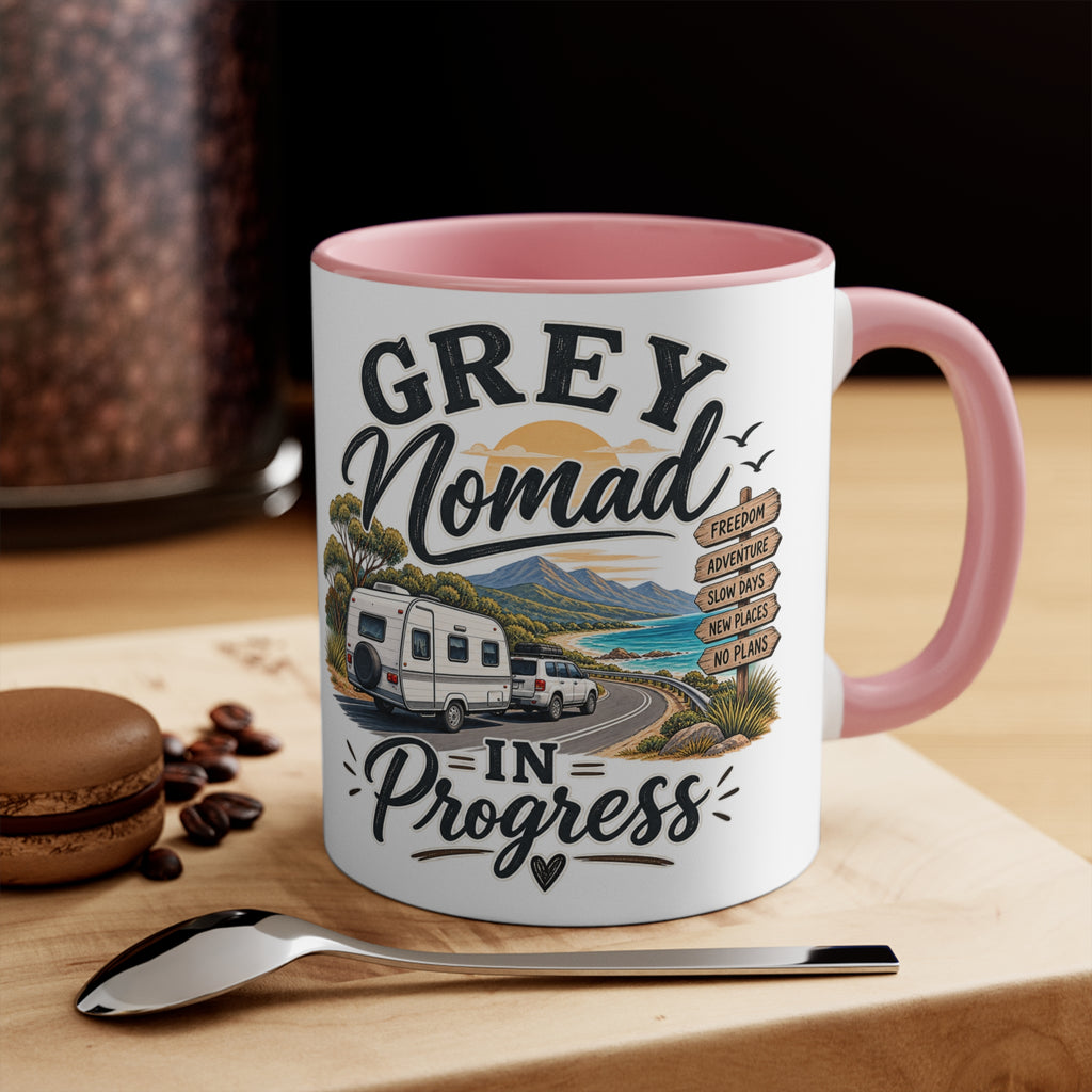 Grey Nomad Mug | Caravan Lover Gift | Australian Road Trip & Retirement Travel Mug