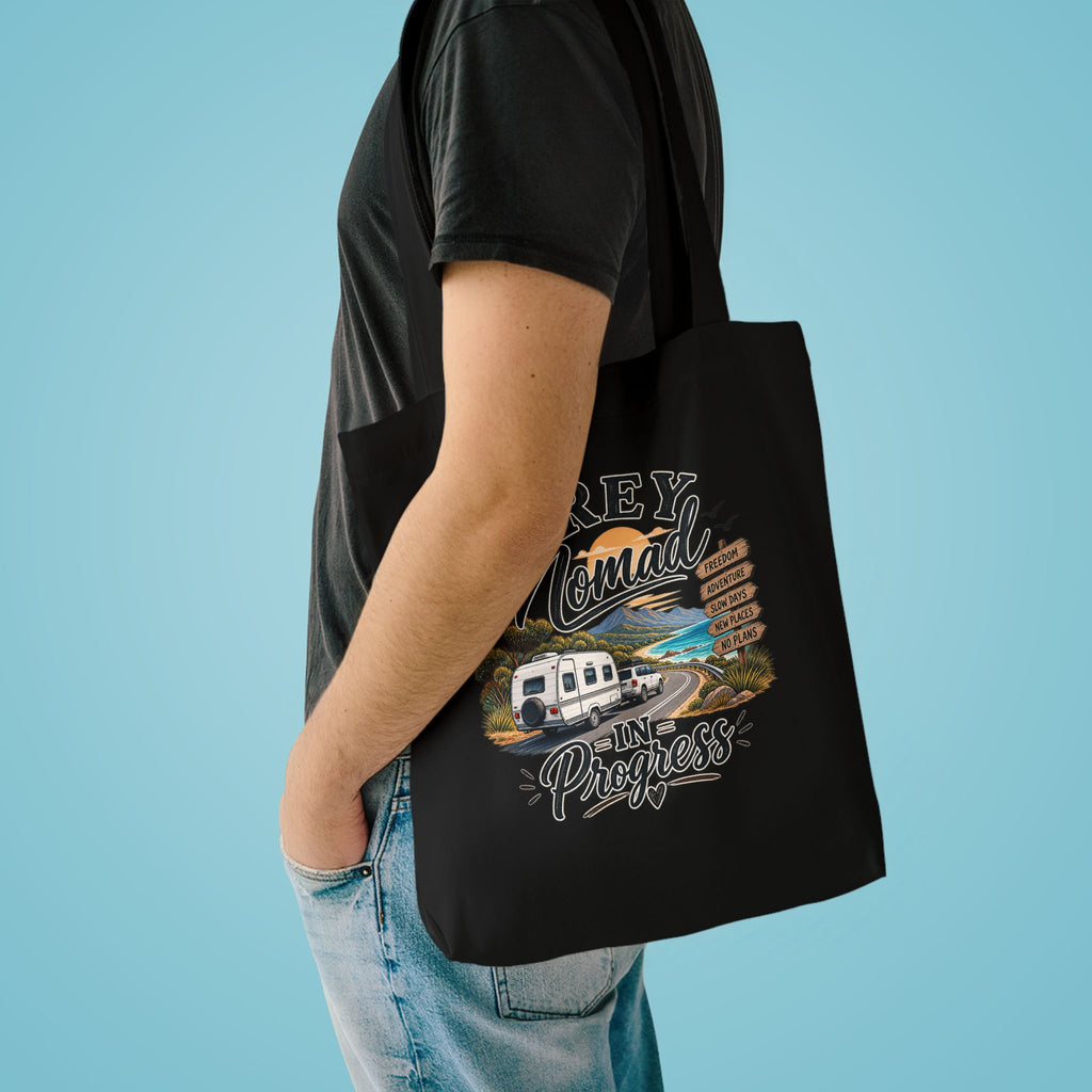 Grey Nomad Tote Bag | Caravan Lover Gift | Australian Road Trip & Retirement Travel Bag