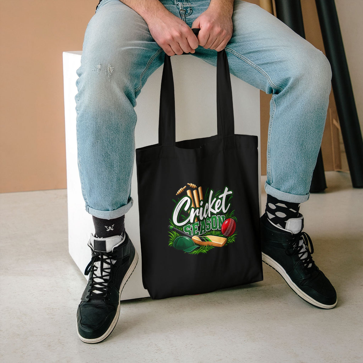 Cricket Season Tote Bag | Cricket Lover Gift | Australian Cricket Bag for Players & Fans