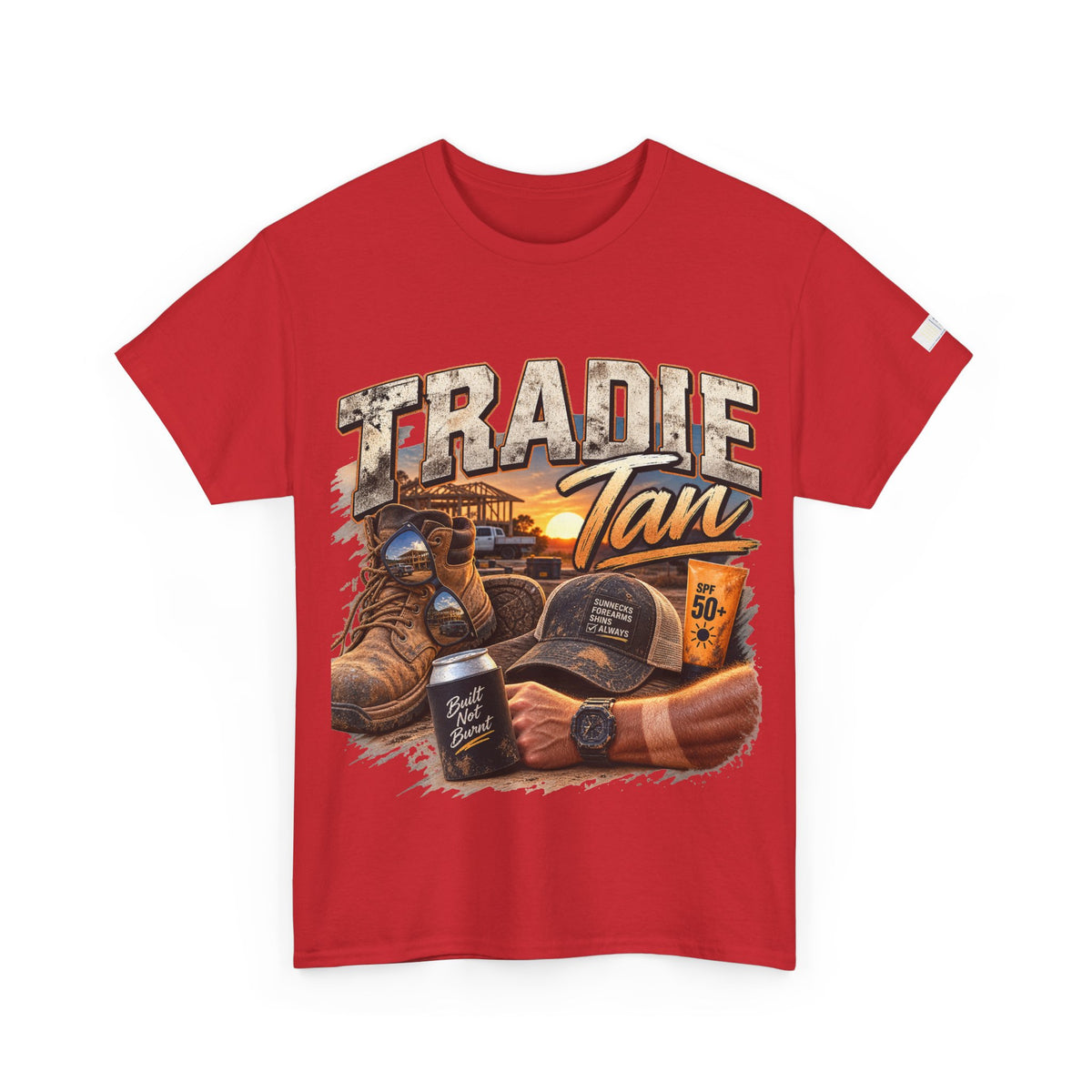 Tradie Tan T-Shirt | Funny Aussie Tradie Gift | Construction Worker Tee