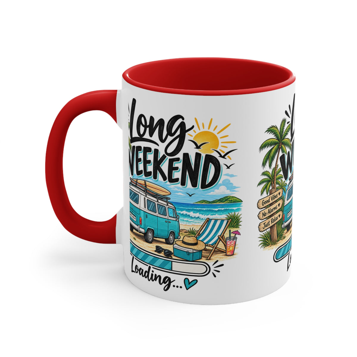 Long Weekend Loading Mug | Beach Lover Gift | Australian Holiday & Weekend Coffee Mug