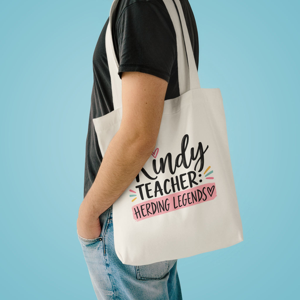 Kindy Teacher Tote Bag | Herding Legends Teacher Gift | Kindergarten & Early Childhood Educator Bag