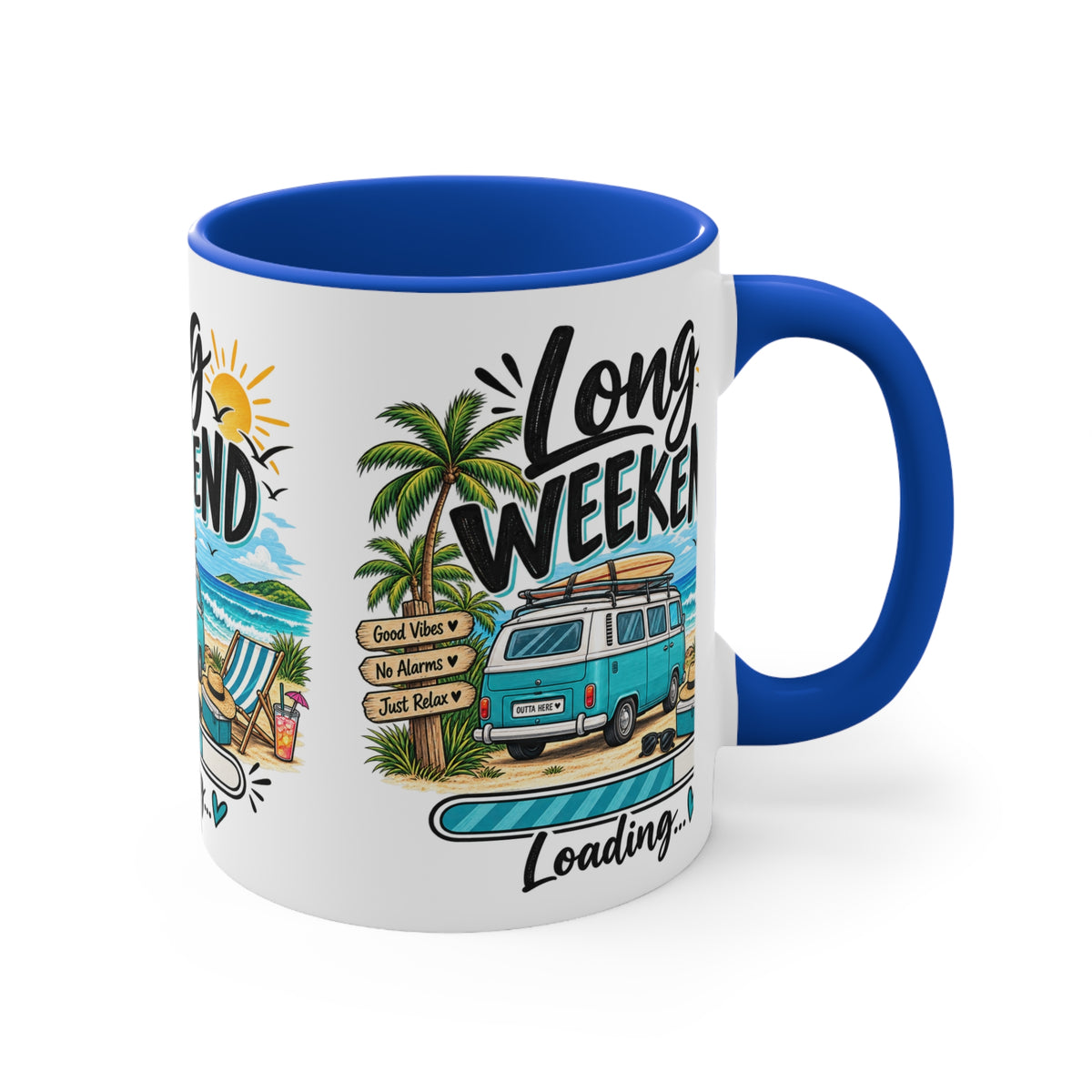 Long Weekend Loading Mug | Beach Lover Gift | Australian Holiday & Weekend Coffee Mug