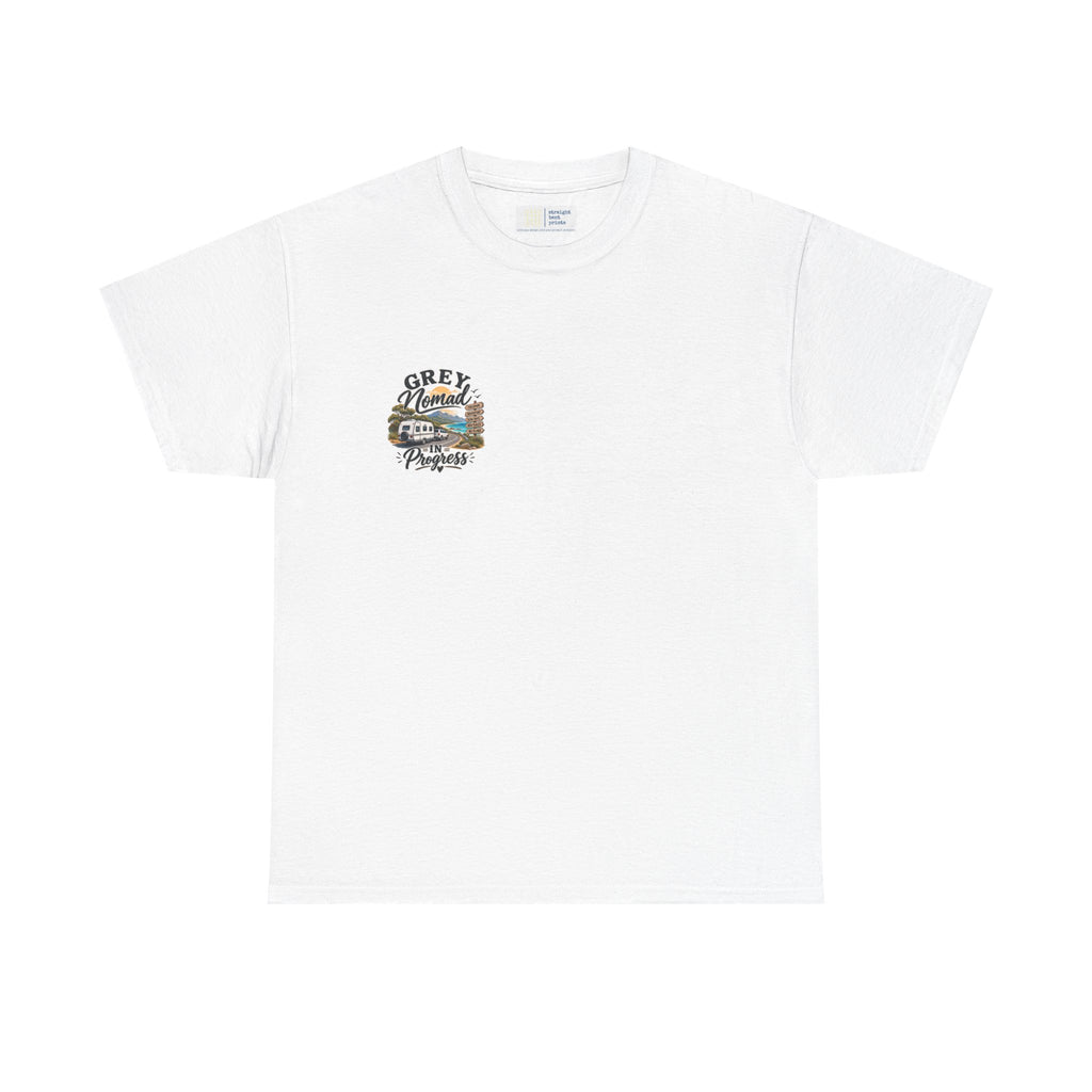 Grey Nomad T-Shirt | Caravan Lover Gift | Australian Road Trip & Retirement Travel Tee