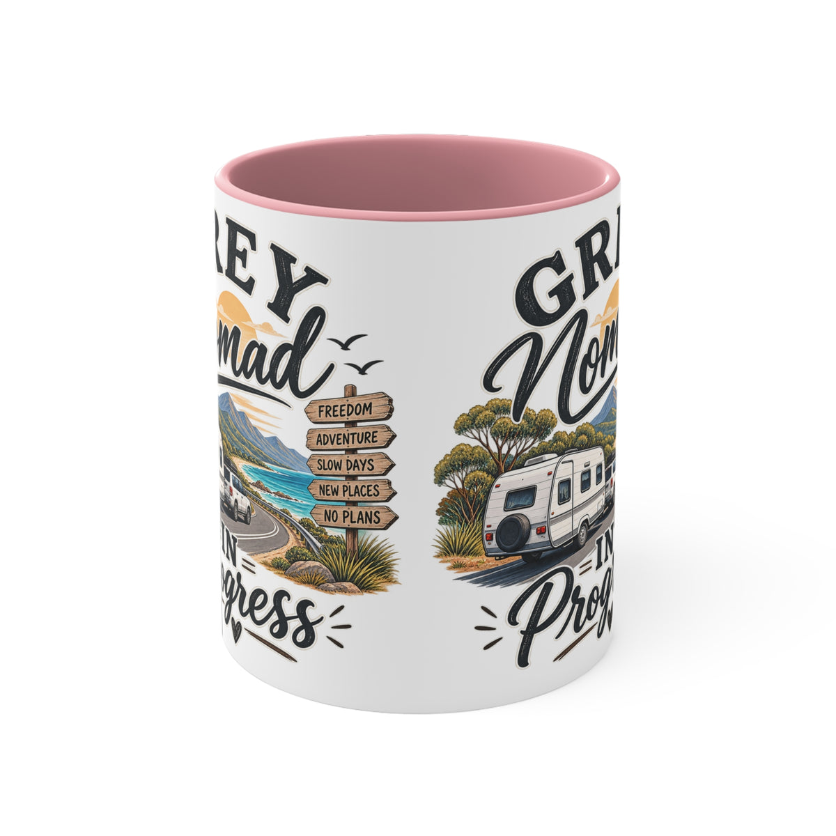 Grey Nomad Mug | Caravan Lover Gift | Australian Road Trip & Retirement Travel Mug