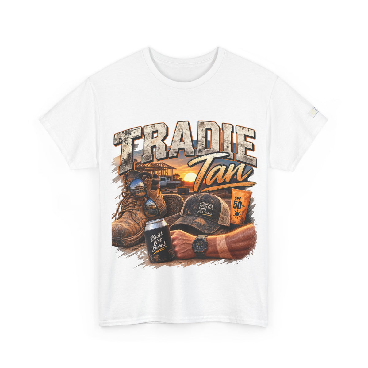 Tradie Tan T-Shirt | Funny Aussie Tradie Gift | Construction Worker Tee