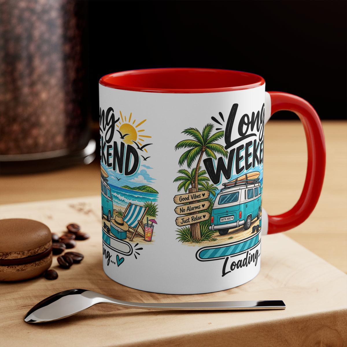 Long Weekend Loading Mug | Beach Lover Gift | Australian Holiday & Weekend Coffee Mug