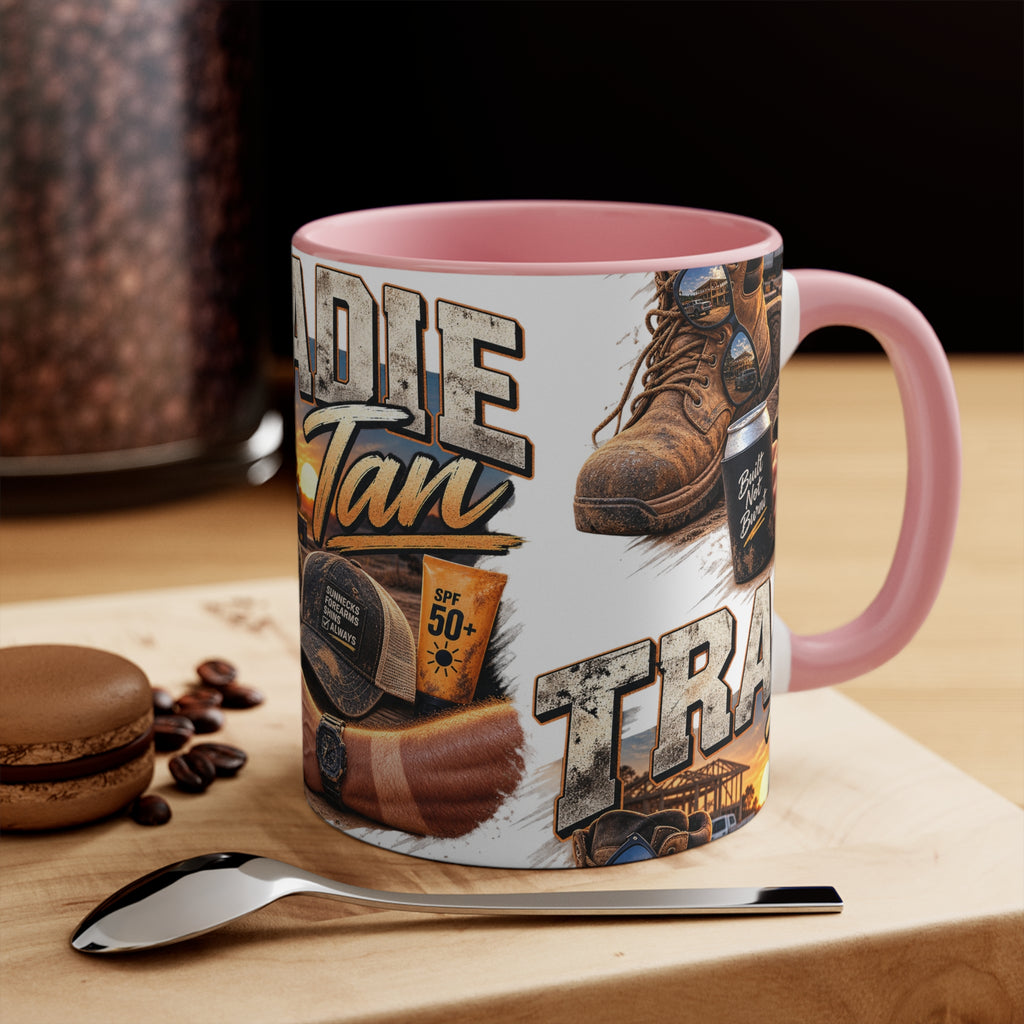 Tradie Tan Mug | Funny Aussie Tradie Gift | Builder & Construction Worker Coffee Mug