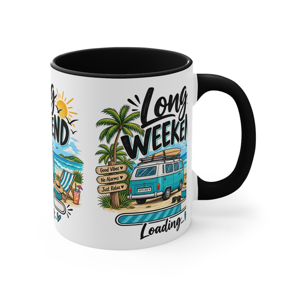 Long Weekend Loading Mug | Beach Lover Gift | Australian Holiday & Weekend Coffee Mug