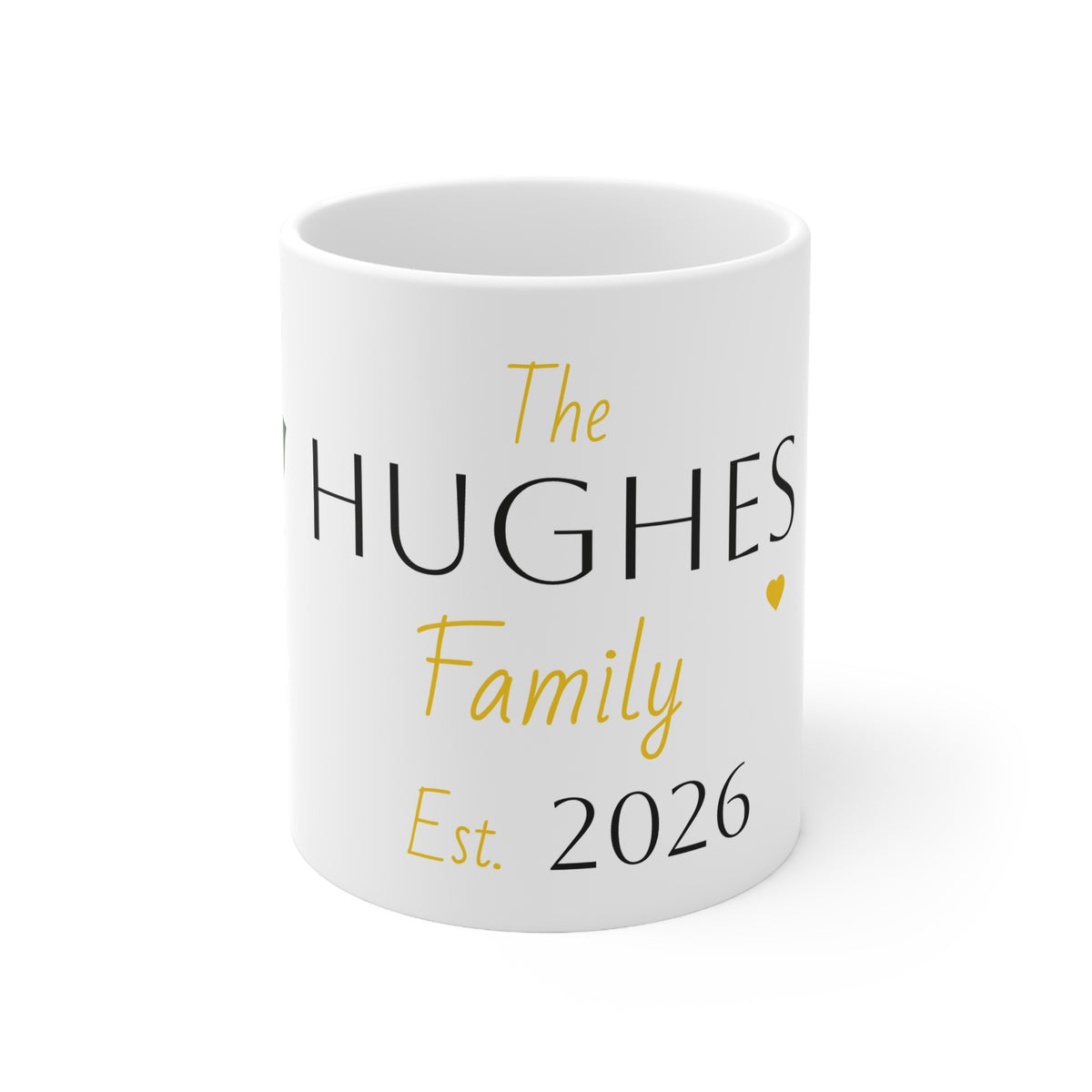 Personalised Wedding Mug | Custom Surname & Wedding Year | Newlywed Gift