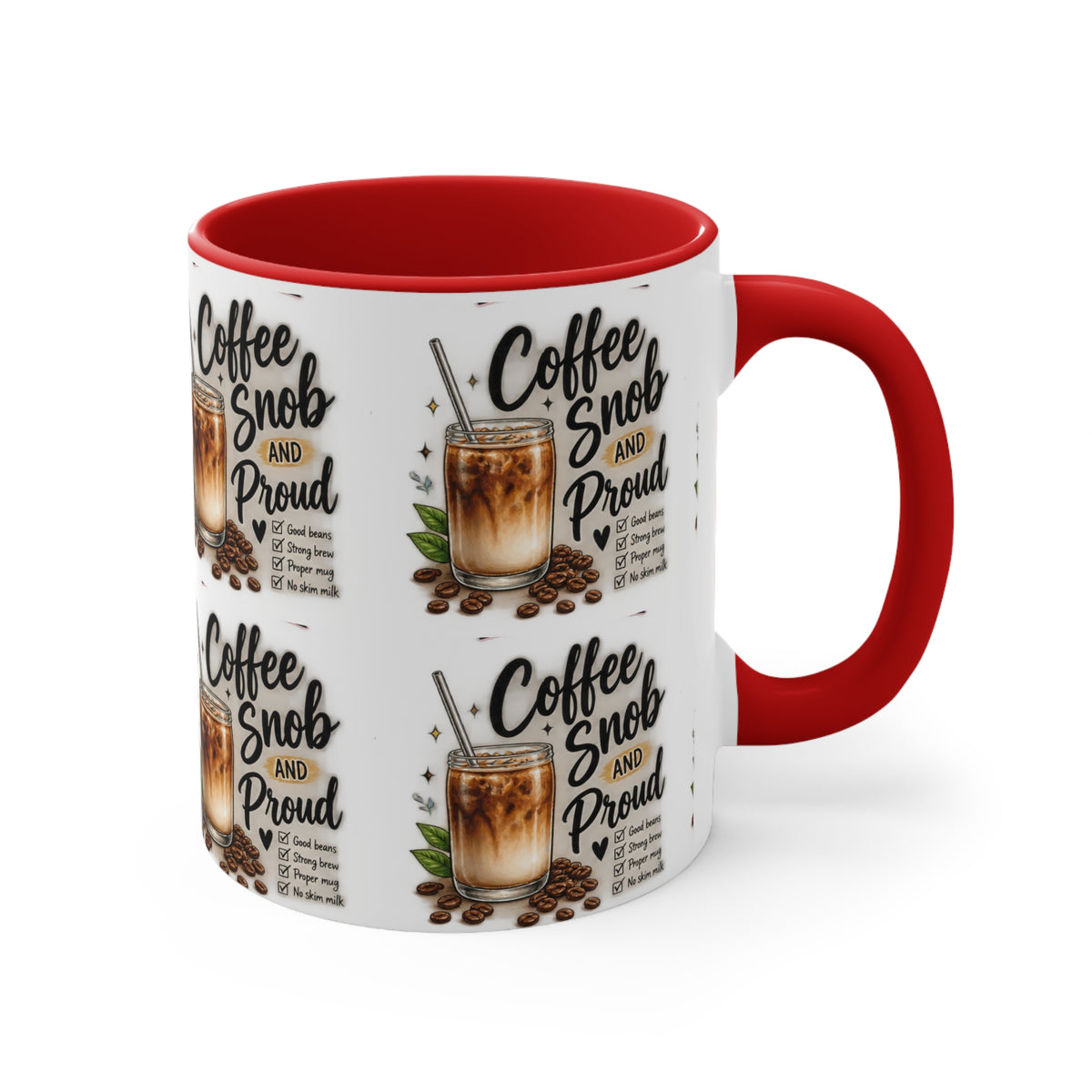 Coffee Snob Mug | Funny Coffee Lover Gift | Coffee Snob and Proud 325mL Accent Mug